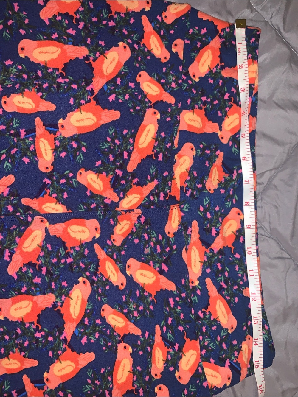 Zyia moon Peach Strappy Sports Bra & lularoe Birds of paradise Legging M/L tall - Picture 3 of 4